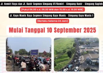 Uji Coba Sistem Satu Arah di Pondok Cabe Pamulang Mulai 10 September 2025