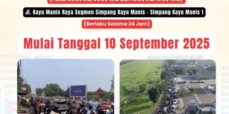 Uji Coba Sistem Satu Arah di Pondok Cabe Pamulang Mulai 10 September 2025