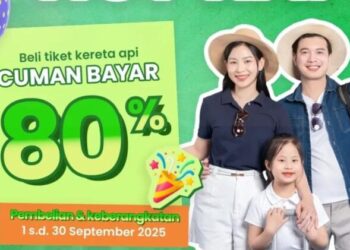 Naik Kereta Api Cuma Bayar 80 Persen, KAI Gelar Promo HUT ke-80