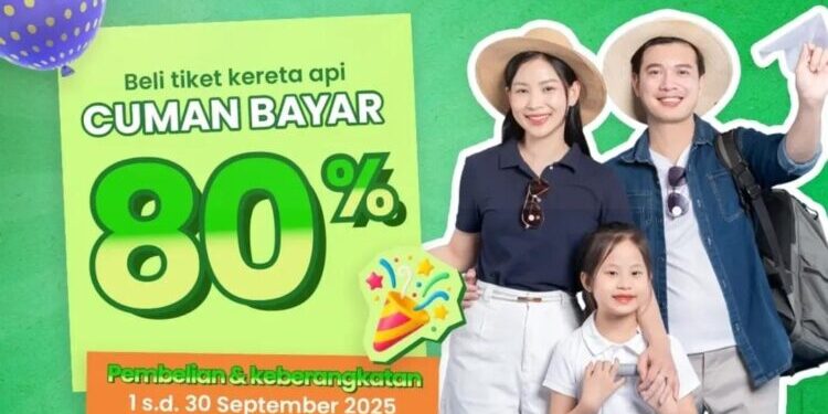 Naik Kereta Api Cuma Bayar 80 Persen, KAI Gelar Promo HUT ke-80