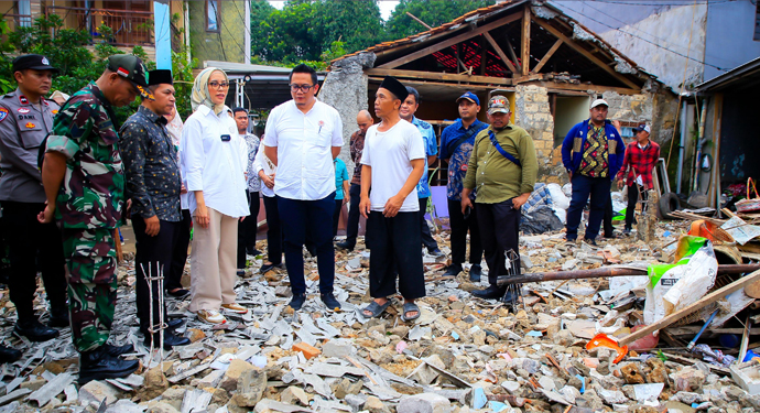 Pemkot dan Dekranasda Tangsel Salurkan Bantuan untuk Korban Ledakan Pamulang