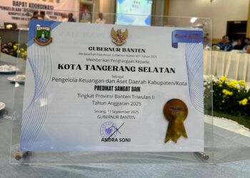 Pemkot Tangsel Raih Peringkat Pertama Pengelolaan Keuangan dan Aset Daerah