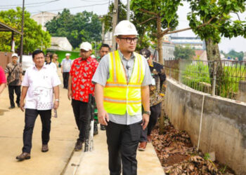 Pilar Targetkan Pembangunan Turap Beton di Bintaro Gallery Selesai Desember