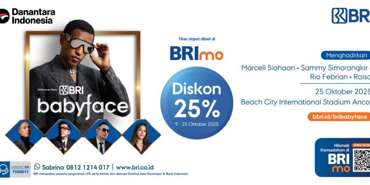 BRI Hadirkan Pengalaman Musik Kelas Dunia Melalui Konser Babyface dengan Penawaran Eksklusif BRImo Diskon 25%
