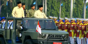 Pimpin Upacara HUT TNI, Prabowo: TNI Siap Jadi Benteng NKRI