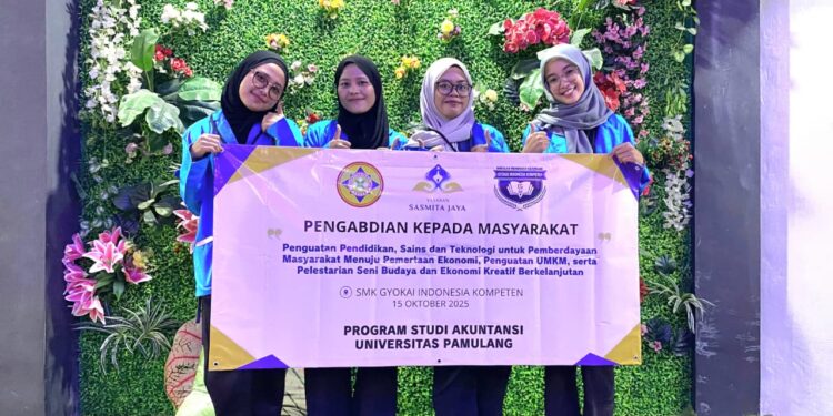 Mahasiswa Unpam Gelar PMKM di SMK & LPK Gyokai Indonesia Kompeten: Edukasi Pajak dan Akuntansi Digital untuk Generasi Muda