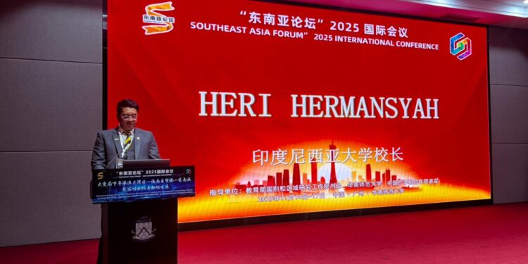 Rektor UI Tawarkan Model Triple Helix untuk Masa Depan Kolaborasi Indonesia–China