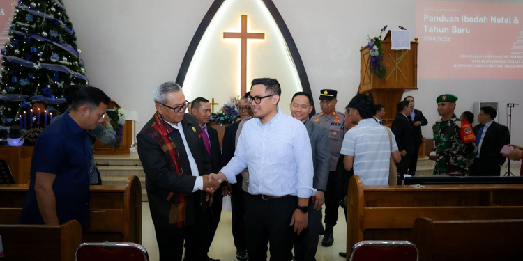 Tinjau Perayaan Malam Natal, Pilar Pastikan Ibadah Berjalan Aman dan Khidmat