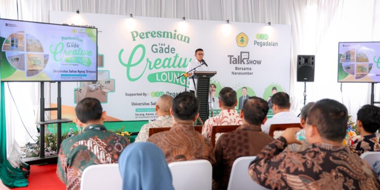Gubernur Andra Soni Resmikan Ruang Baca The Gade Creative Lounge Untirta