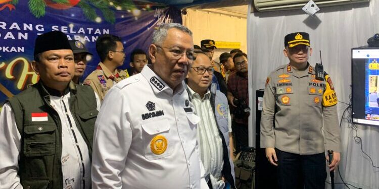 Bersama Forkopimda, Benyamin Monitoring Perayaan Malam Tahun Baru di Tangsel