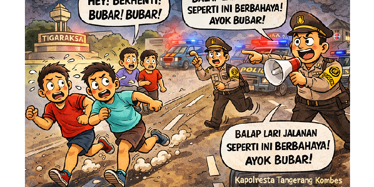 balap lari dinihari di tangerang