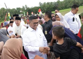 Program Bang Andra Bangun Jalan untuk 200 Hektare Sawah, Beban Petani Karyajaya Berkurang