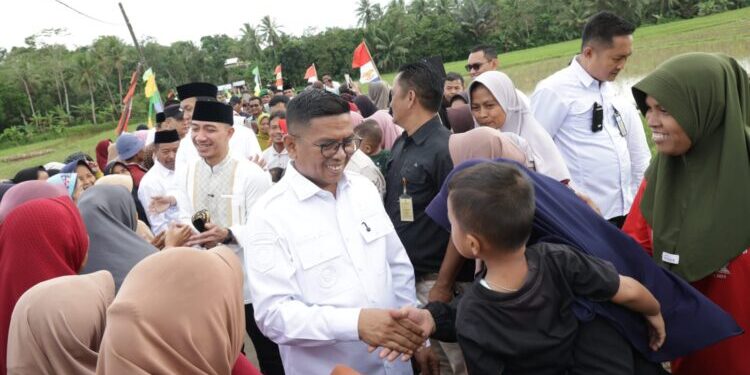 Program Bang Andra Bangun Jalan untuk 200 Hektare Sawah, Beban Petani Karyajaya Berkurang