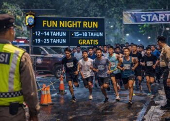 lomba lari malam hari