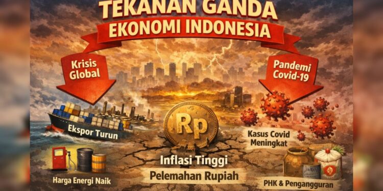 Tekanan Ganda Ekonomi Indonesia