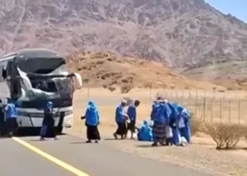 Bus Jemaah Haji Indonesia Kecelakaan di Madinah, 10 Orang Luka, Tak Ada Korban Jiwa