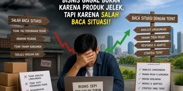 Bisnis Gagal Bukan Karena Produk Jelek, Tapi Karena Salah Baca Situasi!