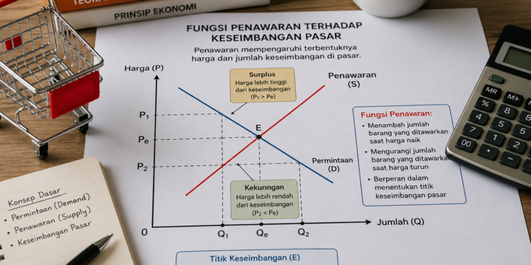 Peran Fungsi Penawaran terhadap Keseimbangan Pasar