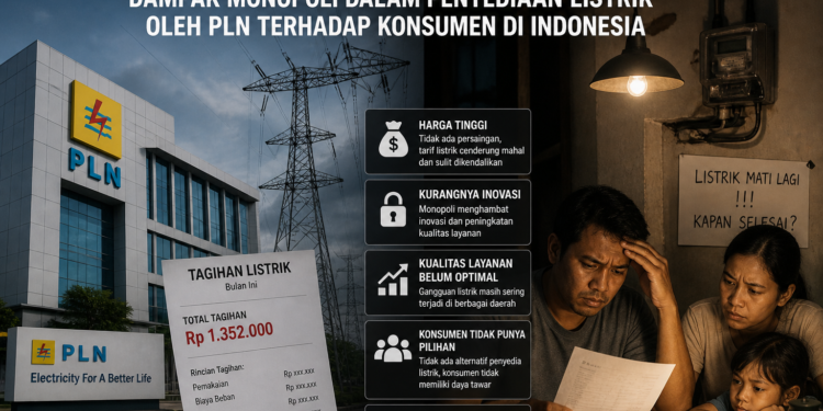 Dampak Monopoli dalam Penyediaan Listrik oleh PLN terhadap Konsumen di Indonesia