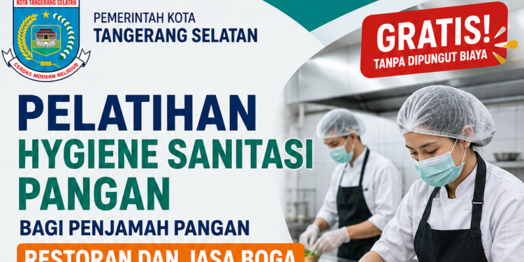 Pemkot Tangsel Buka Pelatihan Hygiene Sanitasi Pangan Gratis untuk Restoran dan Jasa Boga