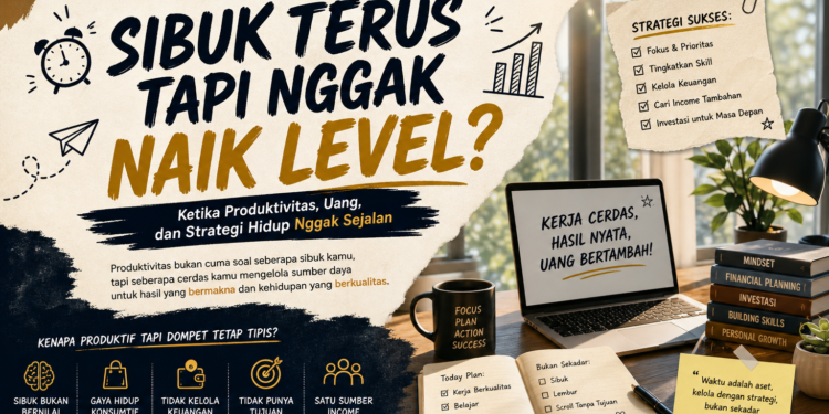 Sibuk Terus Tapi Nggak Naik Level? Ketika Produktivitas, Uang dan Strategi Hidup Tak Sejalan