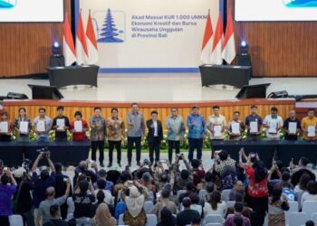 BRI bersama Pemerintah Dorong Penguatan Ekonomi Kreatif di Bali Melalui Akad Massal KUR 1.000 UMKM