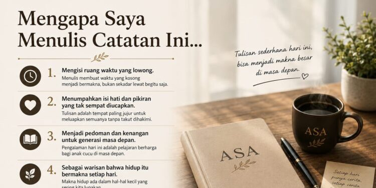 Catatan Harian ASA: Mengapa Saya Menulis Catatan Harian