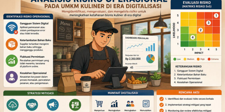 Analisis Risiko Operasional pada UMKM Kuliner di Era Digitalisasi