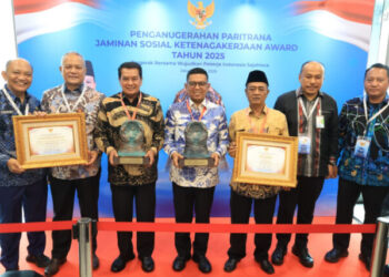 Provinsi Banten Raih Kategori Daerah Terbaik Jaminan Sosial Ketenagakerjaan Paritrana Award