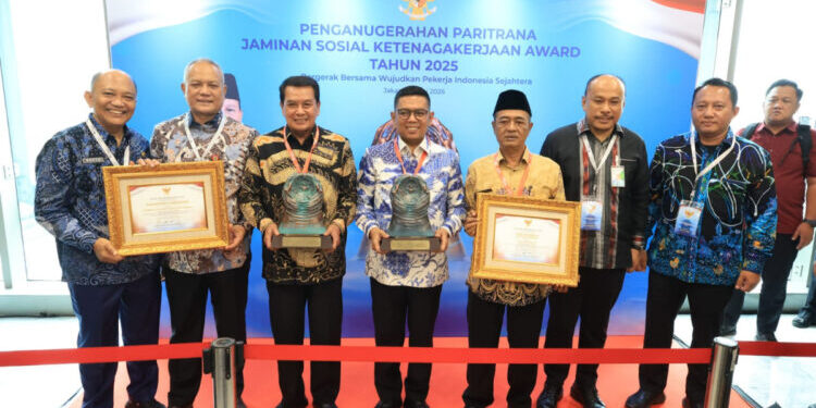 Provinsi Banten Raih Kategori Daerah Terbaik Jaminan Sosial Ketenagakerjaan Paritrana Award