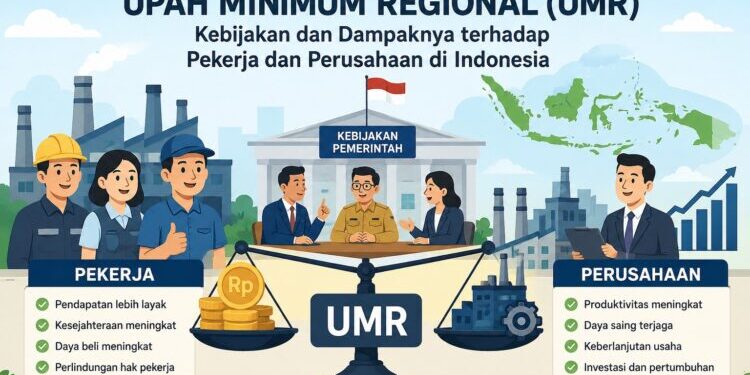 Upah Minimum Regional (UMR): Kebijakan dan Dampaknya Terhadap Pekerja dan Perusahaan di Indonesia  