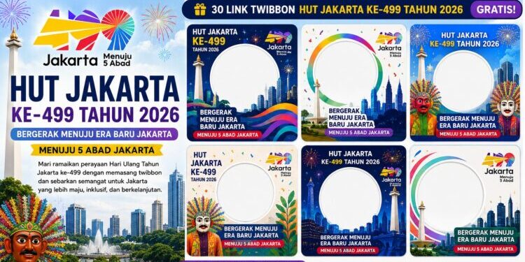 30 Link Twibbon HUT Jakarta ke-499 Tahun 2026 Gratis, Lengkap Cara Memasangnya