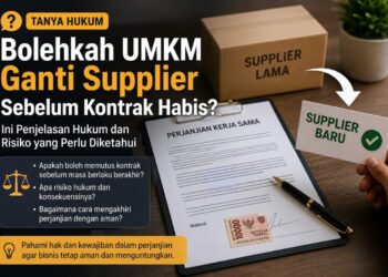 Bolehkah Pelaku UMKM Ganti Supplier Sebelum Kontrak Berakhir? Ini Penjelasan Hukumnya