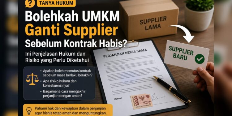 Bolehkah Pelaku UMKM Ganti Supplier Sebelum Kontrak Berakhir? Ini Penjelasan Hukumnya
