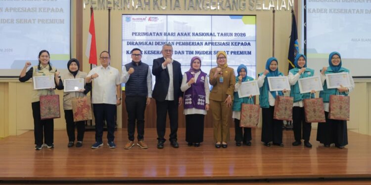 Hari Anak Nasional 2026, Pemkot Tangsel Perkuat Peran Kader Kesehatan dan Ngider Sehat Premium
