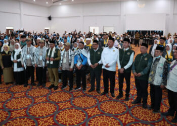 Jemaah Haji Kloter Pertama Banten Tiba di Debarkasi Grand El Hajj dengan Selamat