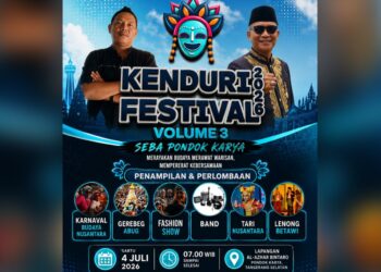 Kenduri Festival Kembali Digelar, Angkat Tema “Seba Pondok Karya” untuk Lestarikan Budaya dan Dukung UMKM