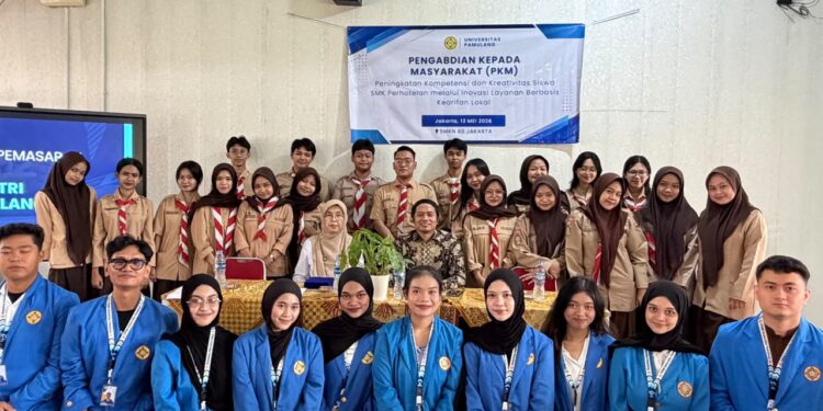 Mahasiswa Universitas Pamulang Gelar PKM di SMKN 60 Jakarta, Dorong Kompetensi Siswa Lewat Simulasi Manajemen Hotel Mini Berbasis Digital