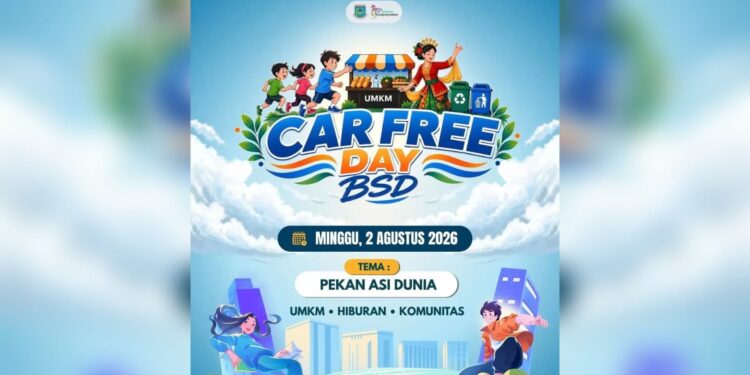 Catat! Car Free Day BSD Hadir Lagi Minggu 2 Agustus 2026, Ada UMKM, Hiburan dan Komunitas