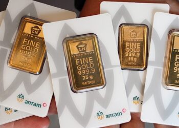 Harga Emas Antam Hari Ini Turun Rp20.000, Kini Rp2.635.000 per Gram