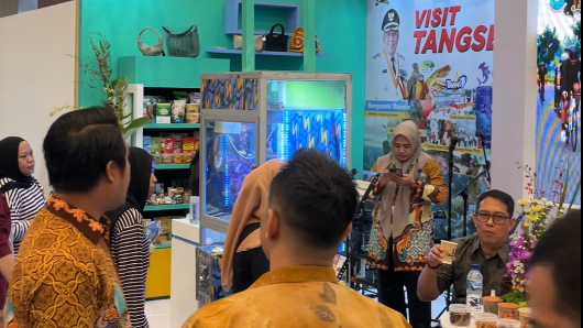 Booth Paviliun Tangsel Diserbu Pengunjung APEKSI Medan 2026