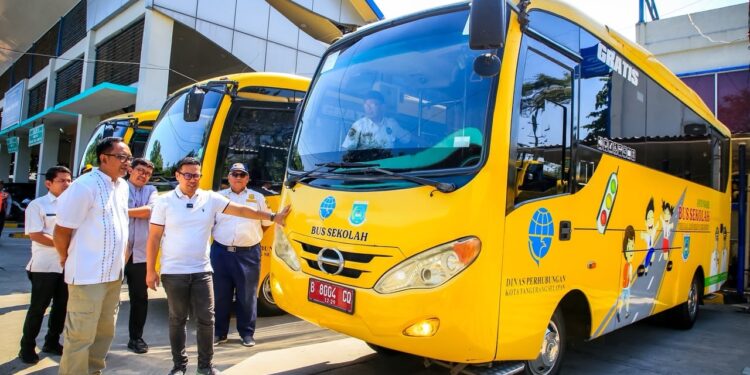 Jelang Hari Pertama Sekolah, Pilar Pastikan Bus Sekolah Gratis Tangsel Siap Beroperasi