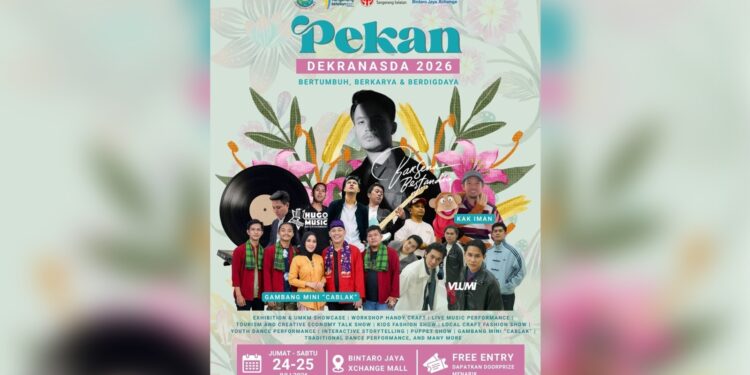 Pekan Dekranasda Tangsel 2026 Hadir di Bintaro Xchange, Barsena Bestandhi hingga UMKM Showcase Siap Ramaikan Akhir Pekan Warga