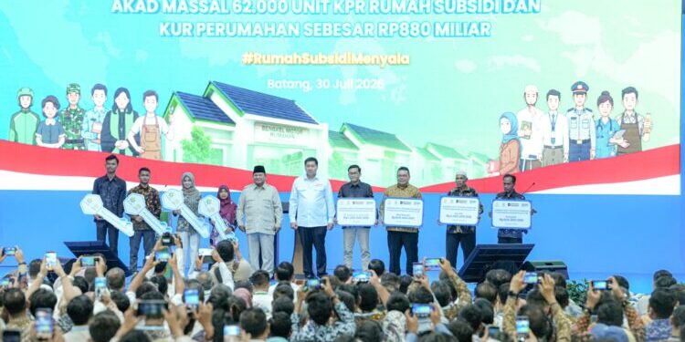 Presiden Prabowo Pimpin Akad Massal 62 Ribu Debitur KPR FLPP, BRI Perkuat Peran sebagai Penggerak Ekonomi Kerakyatan melalui Pembiayaan Perumahan