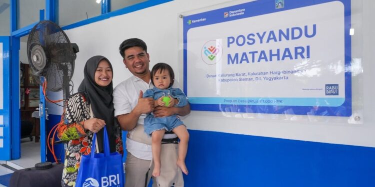BRI Peduli Perkuat Layanan Kesehatan Ibu dan Anak melalui Posyandu Matahari di Desa Brilian Hargobinangun Sleman