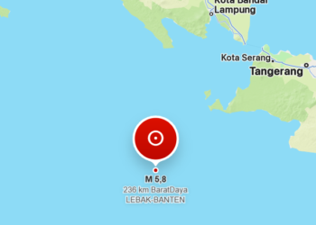 Gempa M5,8 Guncang Pandeglang Dini Hari, BMKG: Tidak Berpotensi Tsunami