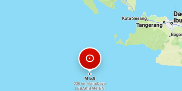 Gempa M5,8 Guncang Pandeglang Dini Hari, BMKG: Tidak Berpotensi Tsunami
