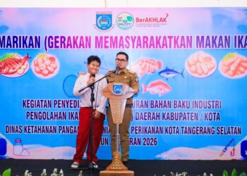 Gemarikan Tangsel Digencarkan, Pilar Saga Ajak Warga Rutin Konsumsi Ikan untuk Cegah Stunting