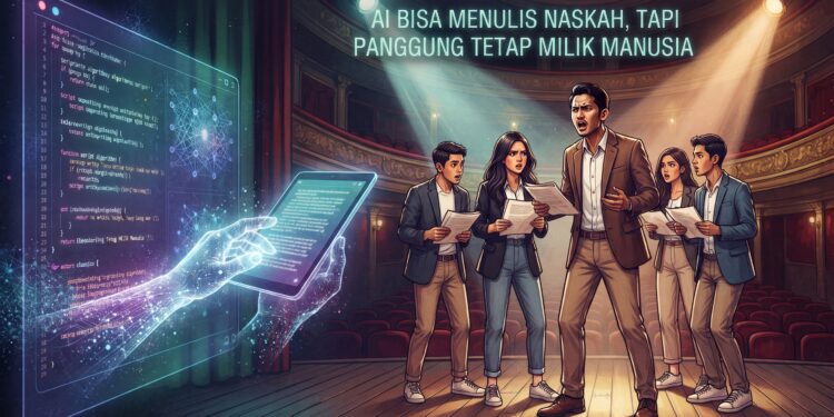 AI Bisa Menulis Naskah, Tapi Panggung Tetap Milik Manusia