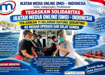 Tegaskan Solidaritas, IMO-Indonesia Terjunkan 11 Relawan Dayung Serunting ke Medan Operasi SAR Selat Sunda